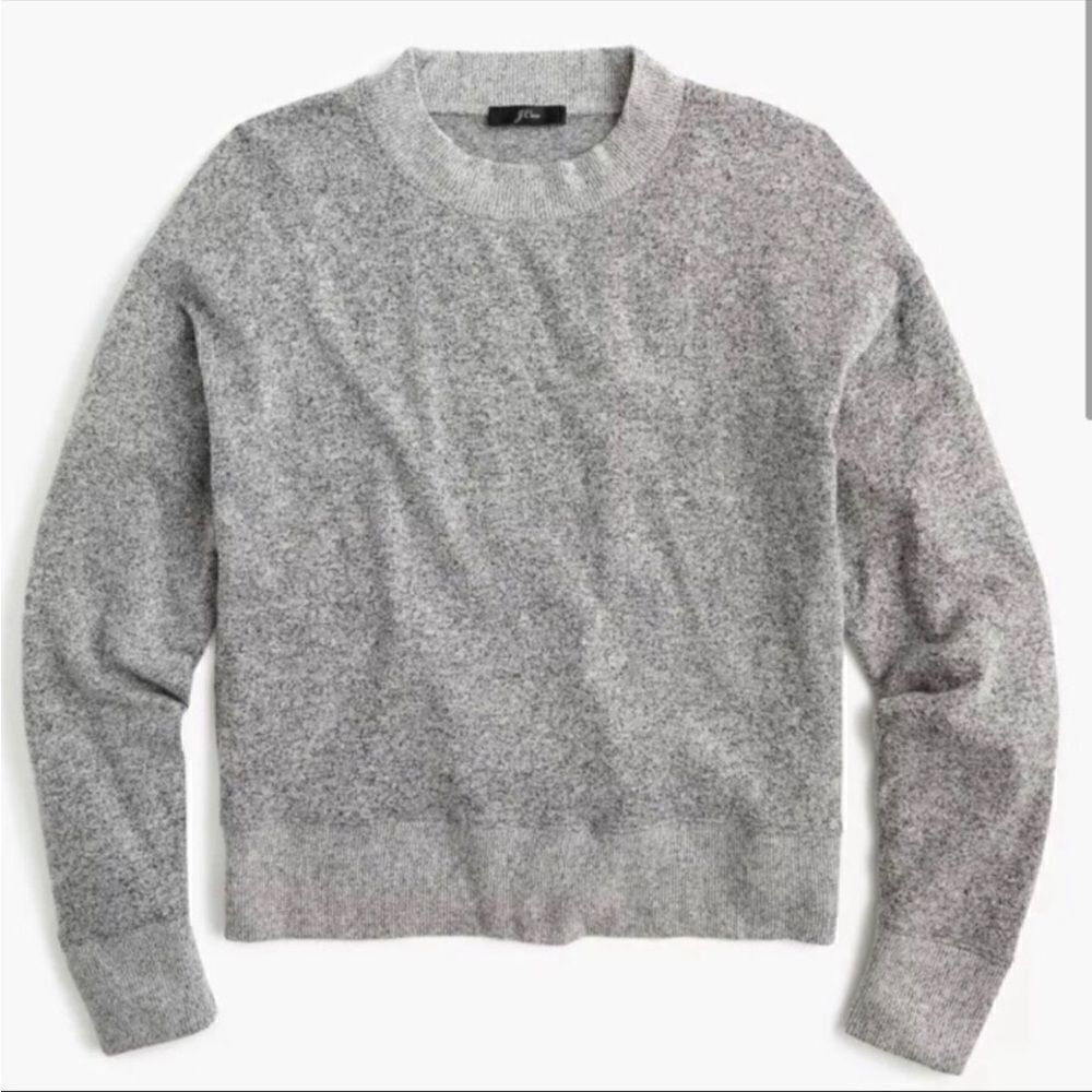 J. Crew | Marled Gray Mock Neck Pull Over Soft Cozy Sweater | M